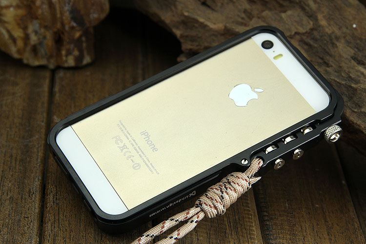 SIMON Mechanical Arm Trigger Aluminum Alloy Metal Bumper Outdoor Case Cover for Apple iPhone SE/5S/5 & iPhone 4S/4