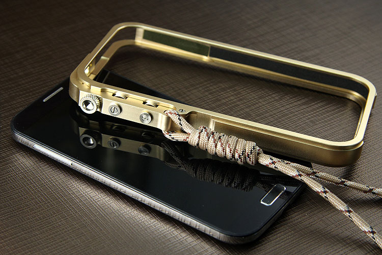 SIMON Mechanical Arm Trigger Aluminum Alloy Metal Bumper Outdoor Case Cover for Samsung Galaxy S4