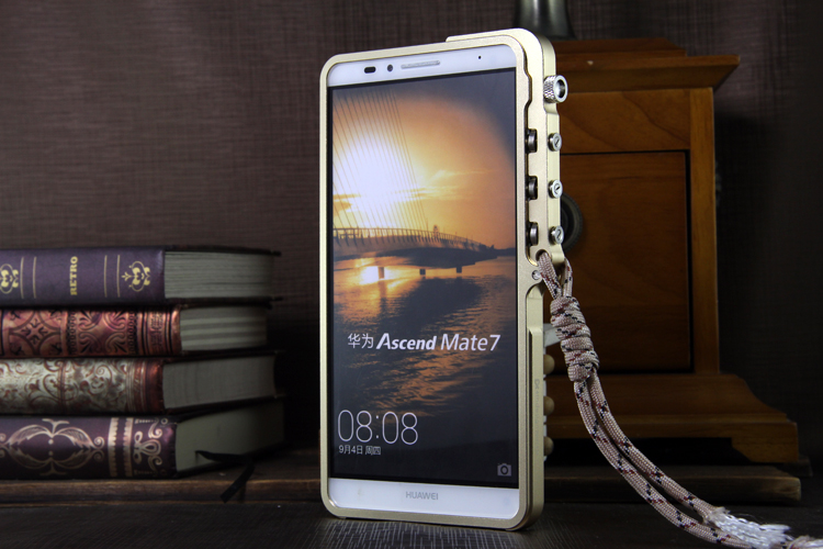 SIMON Mechanical Arm Trigger Aluminum Alloy Metal Bumper Outdoor Case Cover for Huawei Mate 7