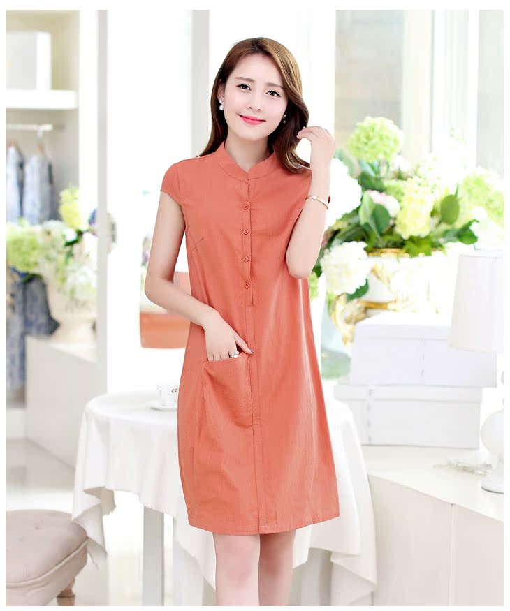 Robert Black, the Code women dresses 2015 summer new women round-collar short-sleeve solid color click the snap loose skirts 041,379 DA orange XXL pictures, price, brand platters! Elections are good character, the national distribution, so why buy now enjoy more preferential! Health