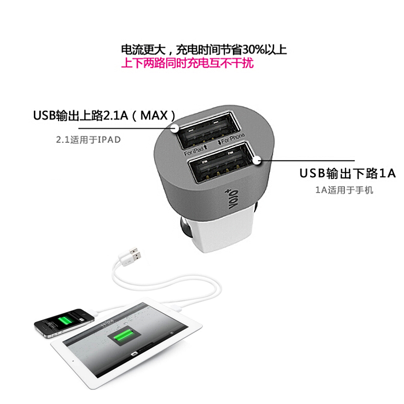 Купить зарядка для телефона войо пуля двойной USB сигарета зажигалка ...