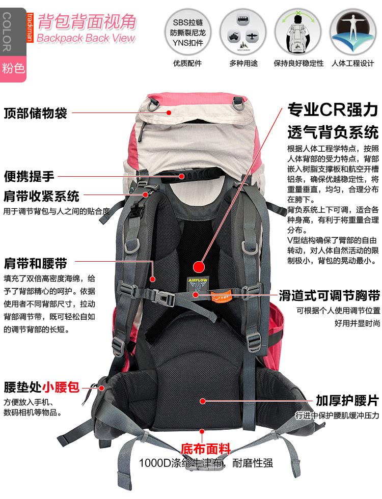 Туристический рюкзак Trackman tm8102 65L Trackman / Zi Youren Туристический рюкзак Trackman tm8102 65L Trackman / Zi Youren