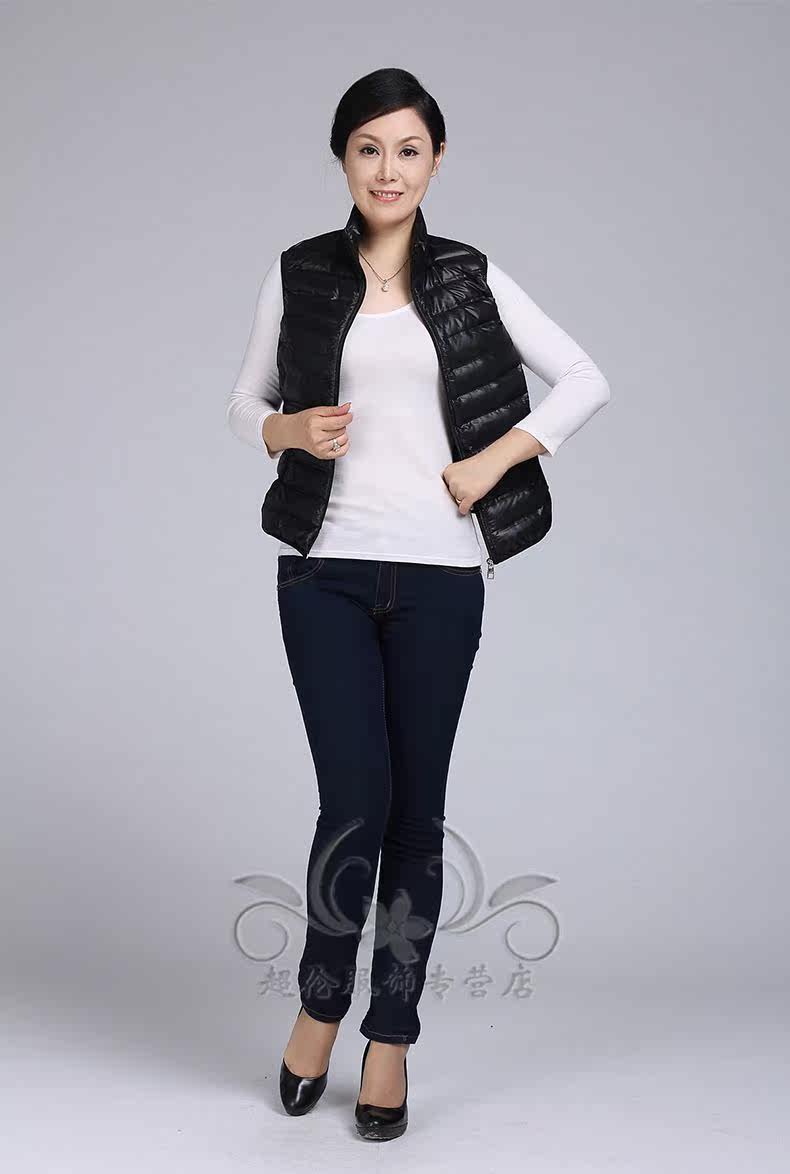 [天猫]<em>雅鹿</em>新款<em>羽绒服女士</em>短袖<em>马甲</em>气质修身白