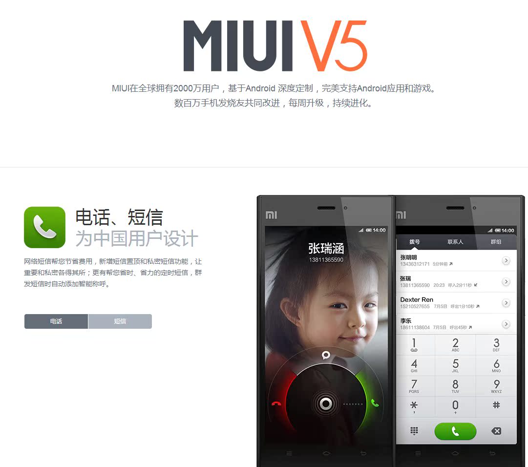 Мобильный телефон MIUI Мобильный телефон MIUI