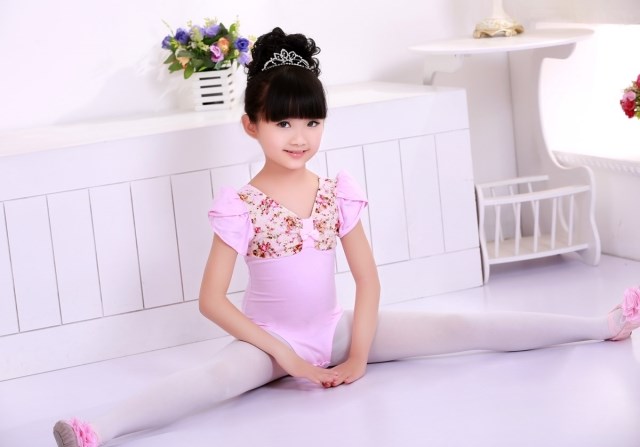 现货批发 14新款 品牌 儿童舞蹈服女童 练功服 芭蕾舞服 连体服