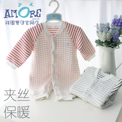 宝宝<em>连体</em>棉衣哈衣<em>婴幼儿</em>保暖内衣宝宝<em>连体睡衣</em>