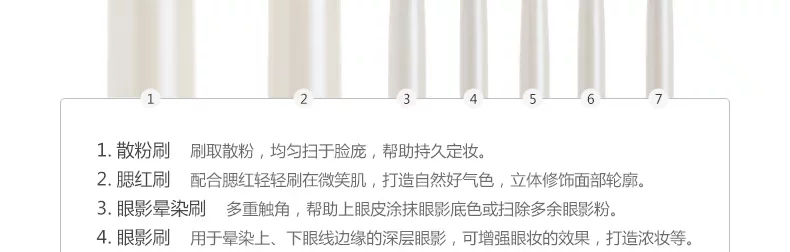 专业级化妆套刷，打造精致妆容