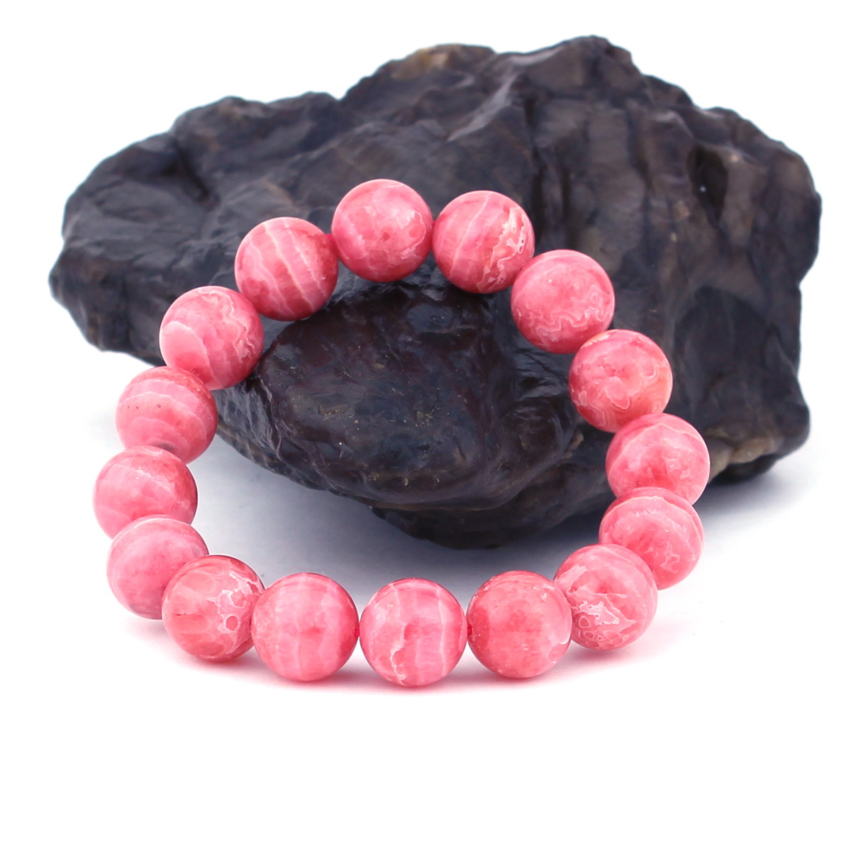 一生一石3A级天然红纹石手链13mmH价格\/报价