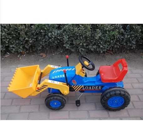 包邮超大儿童可坐可骑铲车挖掘机 工程车推土