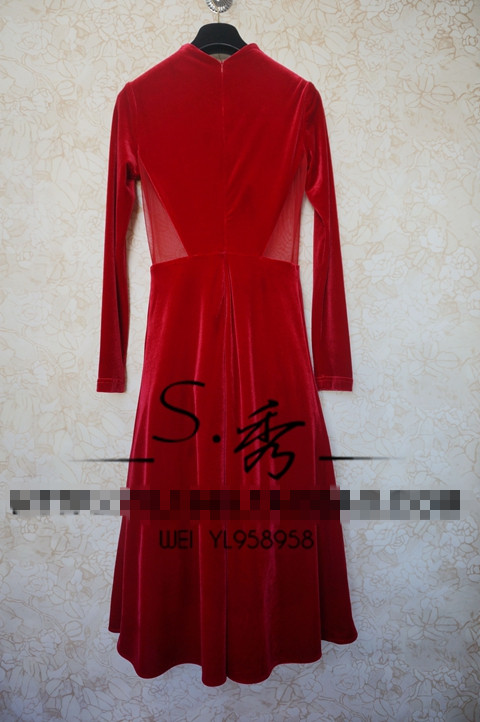 Gibez card in Dili 6311# Korea Dongdaemun Fashion Korean aristocratic sexy bon bon red dress long-sleeved dresses red S picture, prices, brand platters! The elections are supplied in the national character of distribution, so action, buy now enjoy more preferential! As soon as possible.