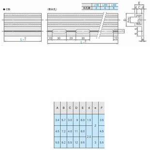 光电开关传感器用导轨,用于伺服系统安装EE-S