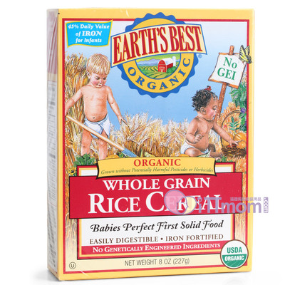 金冠美国EarthsBest世界最好高铁婴儿大米米粉