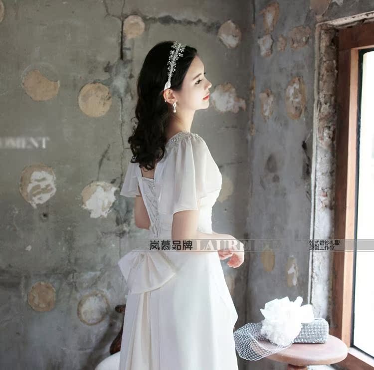 LAURELMARY sponsors the 2015 new Korean-sweet shoulders flouncing cuff folds the lumbar seamless beads with back bow-tie at night White (as shown) custom size picture, price, brand platters! Elections are good character, the national distribution, so why buy now enjoy more preferential! Health