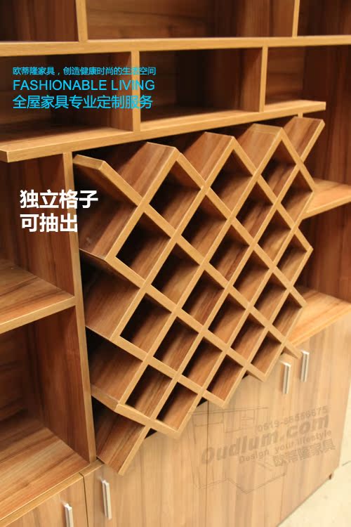 简约红酒展示柜jg01隔断柜客厅饰品餐边柜现代简欧式格子酒柜定