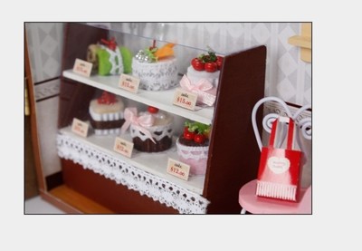 迷你屋建筑玩具房子手工模型拼装diy小屋蛋糕店欧洲店铺礼物女生 - 达人购物分享