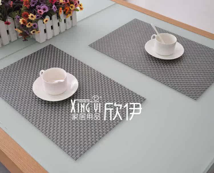 CMWE Xinyi green PVC 8 pieces or 4 pieces of tasteless waterproof and breathable mat | insulating mat | dining table pad | coasters