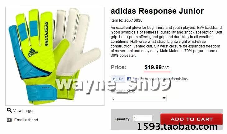 перчатки вратаря 吕宋之家正品adidas predator  足球守门员门将手套