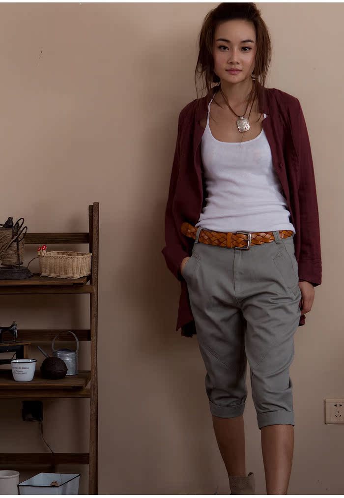 【麻利布-浅唱秋吟 2011秋装新款女装 立领系