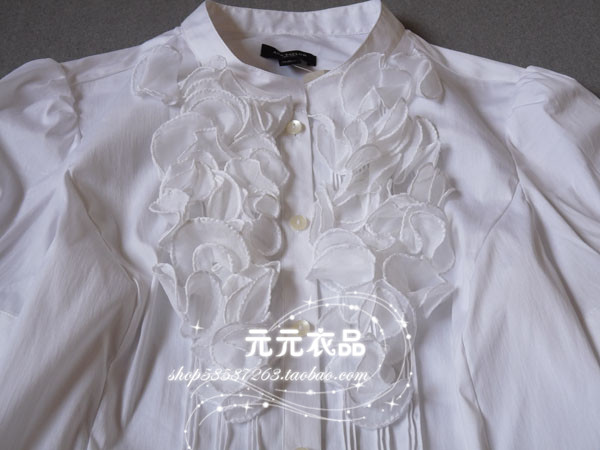женская рубашка Other brands 2012ANN TAYLOR Повседневный Короткий рукав Однотонный цвет Лето 2012 Оборка Воротник-стойка Средней длины (65 см <длины одежды ≤ 80 см) женская рубашка Other brands 2012ANN TAYLOR Лето 2012 Хлопок Оборка Воротник-стойка Средней длины (65 см <длины одежды ≤ 80 см) Повседневный