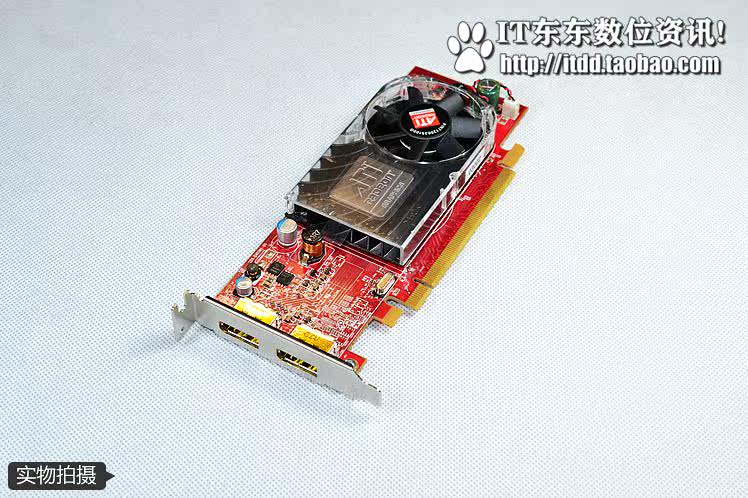 Видеокарта 戴尔dell ati hd3470 双dp口displayport半高显卡-100%全新非拆机
