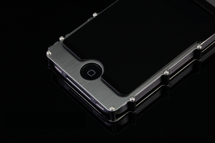 inoxcase 钢铁侠 360度 iphone4手机壳 金属翻盖 苹果4s不锈钢壳