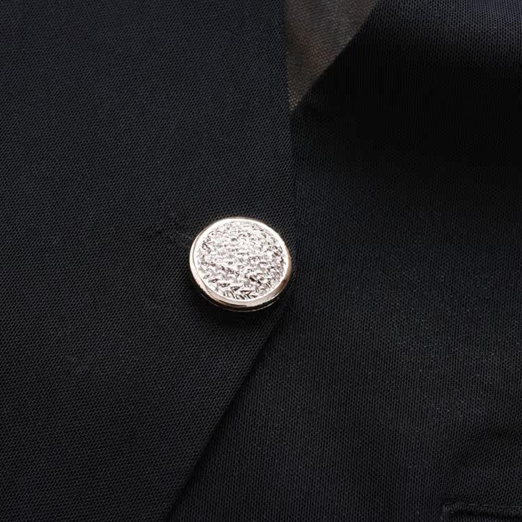 云裳凡妮 2014夏装新款<em>马夹</em> <em>雷丝</em>后背拉链玫瑰