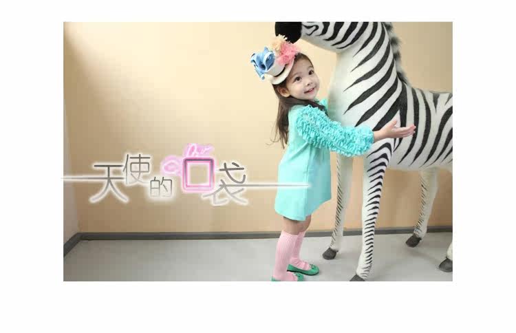 Korean girls children's clothing featured wood ear Angel Pocket long sleeve dress with 2012 autumn girl dress 2 colors