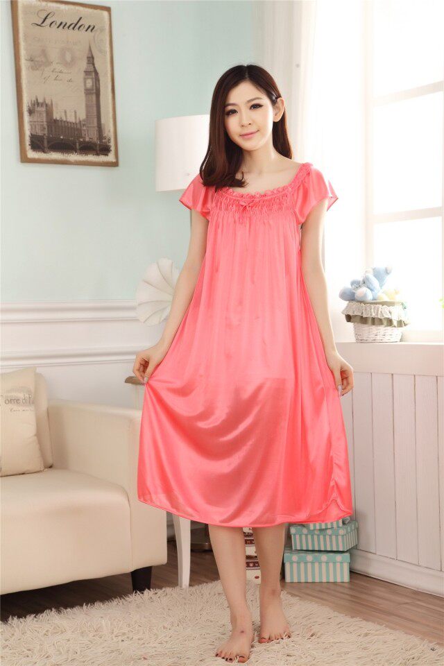 包邮 夏季短袖MM<em>冰丝睡衣</em>春夏冰丝睡裙<em>套装</em>女