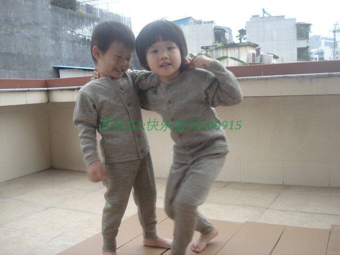 正品鸡仔牌羊毛<em>保暧内衣</em> 儿童毛衣裤 男童女童