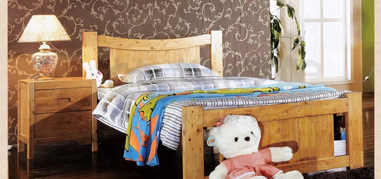 Đồ nội thất gỗ tuyết tùng phòng ngủ đầy đủ giường cây bách vườn đầy đủ giường gỗ rắn bảo vệ môi trường giường trẻ em chỗ mới - Giường