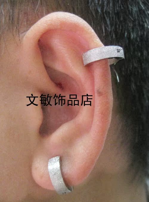 供应新品男女有/无耳洞耳夹耳钉 韩版潮流钛钢/不锈钢耳骨夹耳环