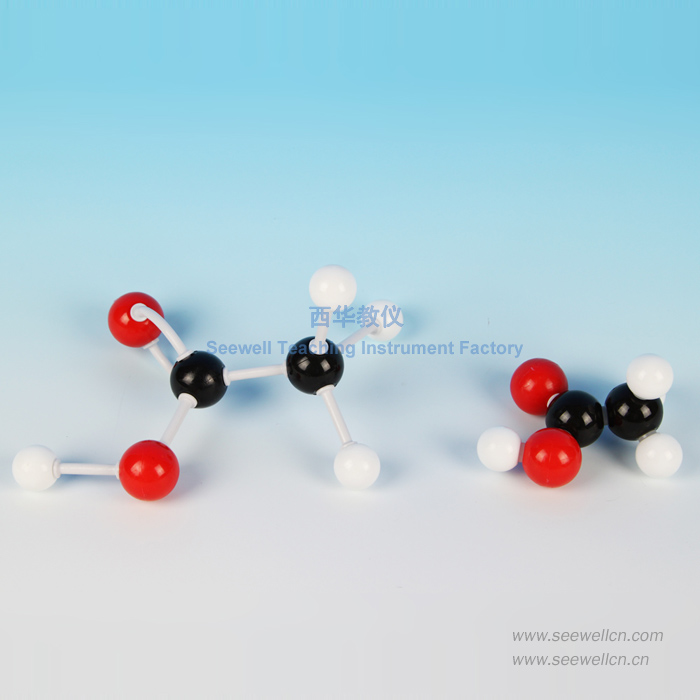 ch3cooh 乙酸 球棍模型 有机分子结构模型 有机模型 比例模型-便宜推