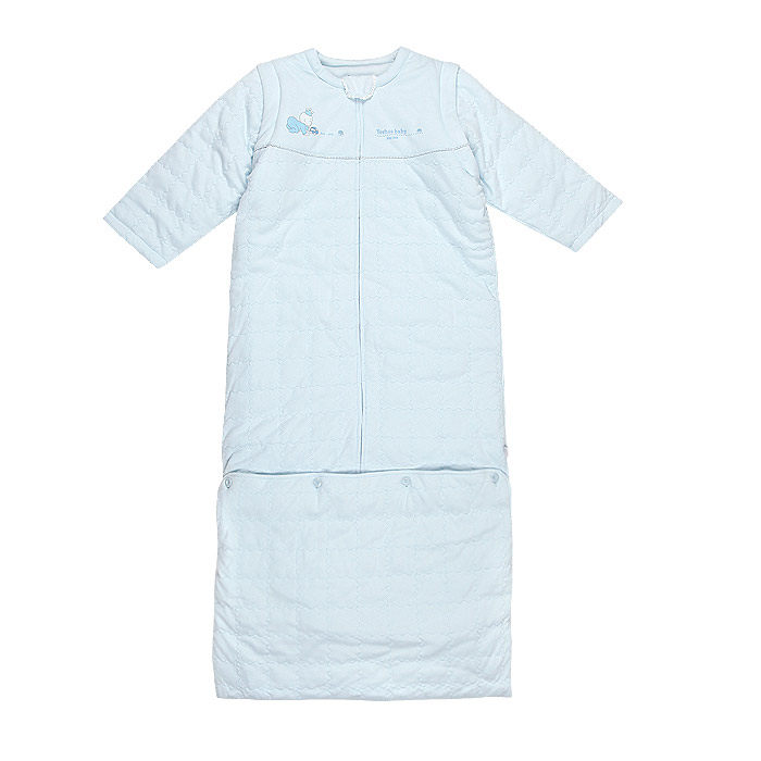Yeehoo British cotton baby sleeping bag a genuine anti-kick was lengthened sleeping bag with detachable sleeves