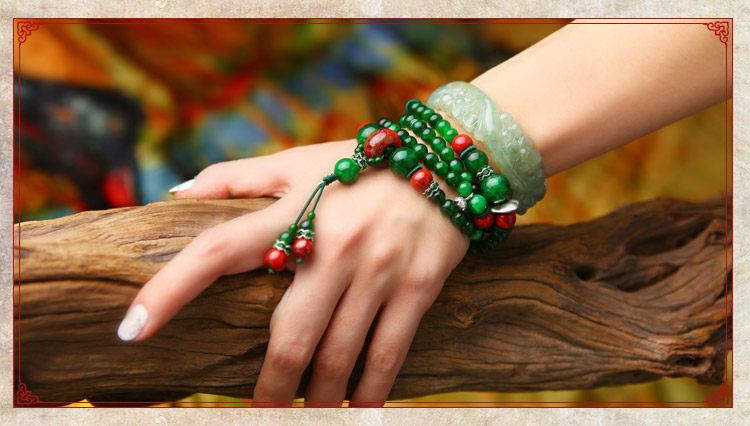 JPF Phoenix Nirvana women sweater chain long necklace Crystal multilayer dry green Chinese style of retro fashion jewelry