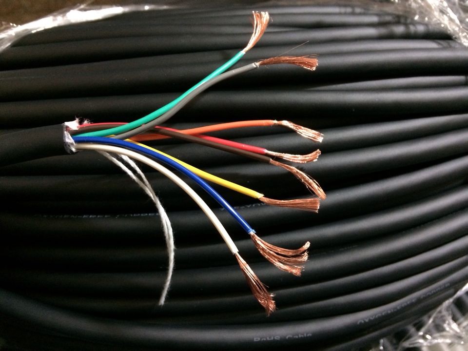 控制电缆-8芯0.4平方拖链行车线高柔电线电缆