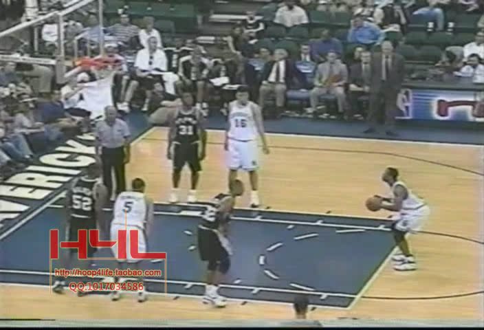NBA2001年西部半决赛 马刺VS小牛 诺维斯基