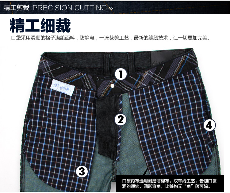 Джинсы мужские QZHIHE q8207 8207 QZHIHE