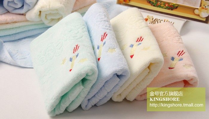 towel boys plain satin cut pile towel children a towel