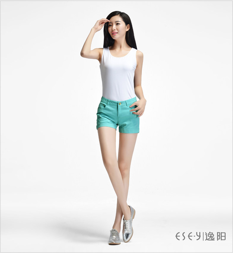 <em>逸阳</em>ESEY<em>女裤</em>专场粉橘三分<em>短裤</em>E4X03Q087