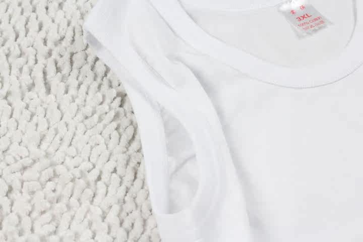 童<em>马甲</em>、背心-<em>夏季</em>新款 <em>宝宝</em>纯棉白色小背心 儿