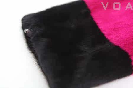 进口皇冠级<em>水貂</em>皮草<em>外套</em> VOA<em>长袖短款女士</em>整