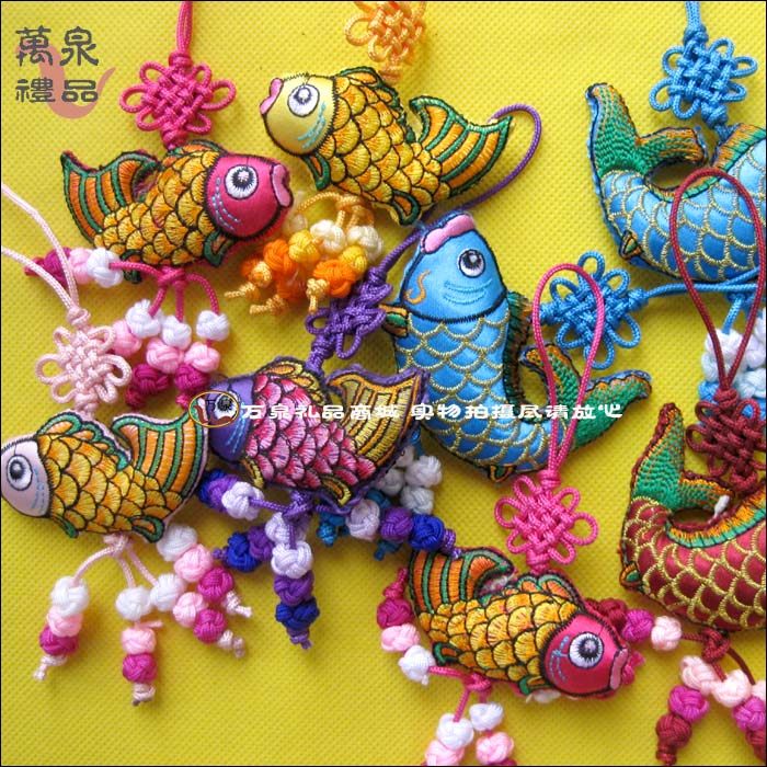 double-sided embroidery sachet pendant Chinese knot abroad of foreign small gifts sachets sachet