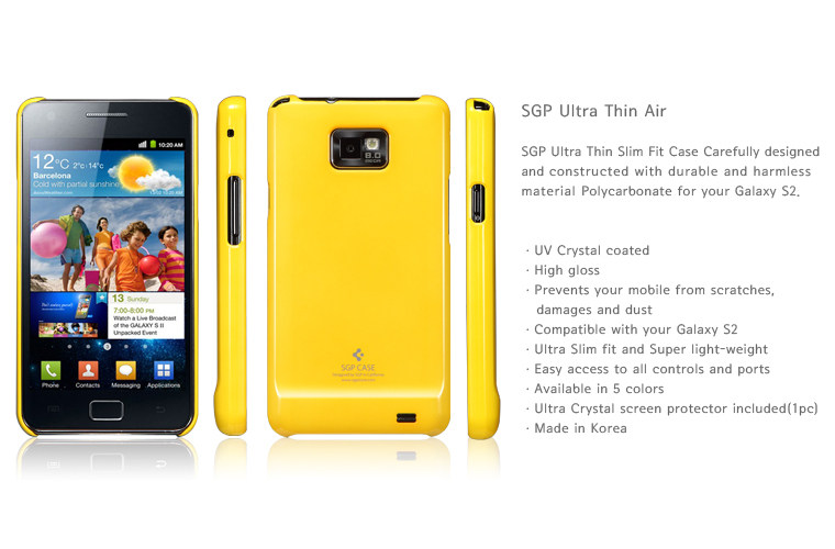 SGP Samsung Galaxy S2 Case Ultra Thin Air Series