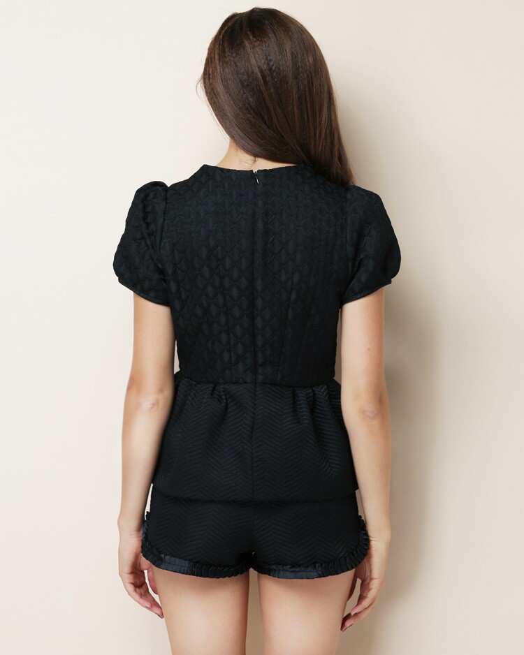 8093 实拍2014新款秋<em>冬装名媛</em>小香风<em>套装短裤</em>