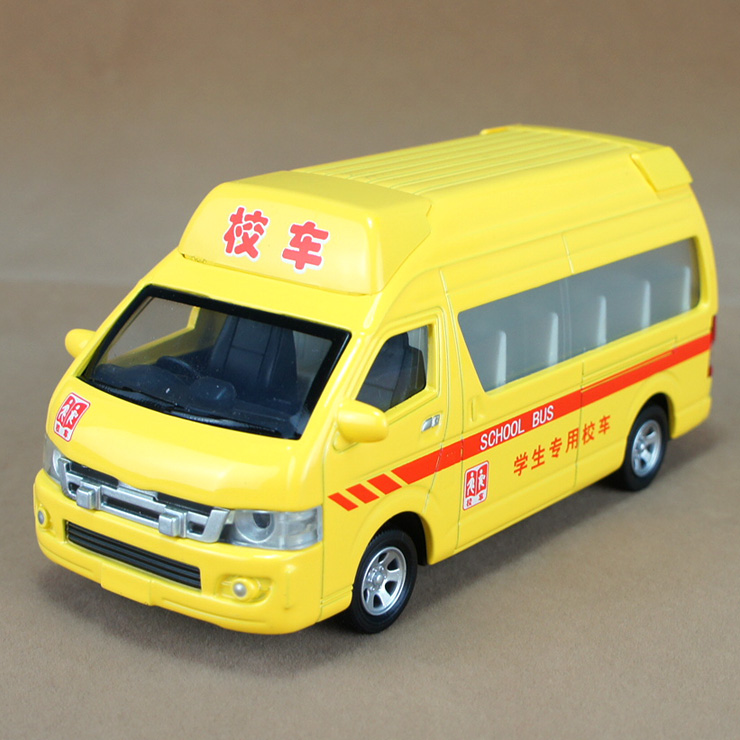 clx 邮政车 快递 校车 面包车 声光 合金回力汽车模型玩具