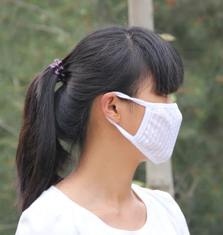 【时尚口罩 女士专用口罩 条纹 多色可选 防雾霾