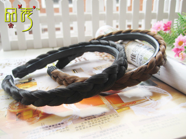 2013 New OL Temperament Vintage Sweet Womens Wig Braids Headband