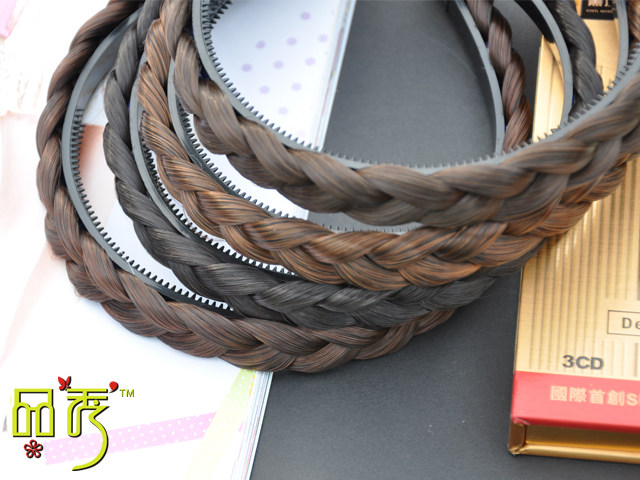 2013 New OL Temperament Vintage Sweet Womens Wig Braids Headband