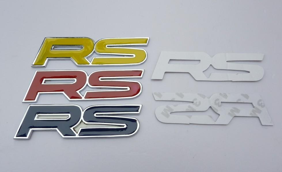 标3d立体车身贴汽车rs尾标个性车贴金属标的详细描述: 品名:rs车标