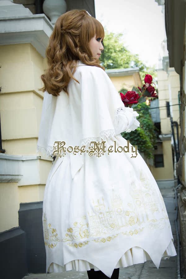 rose melody Dress -- rose sacred palace overcoat
